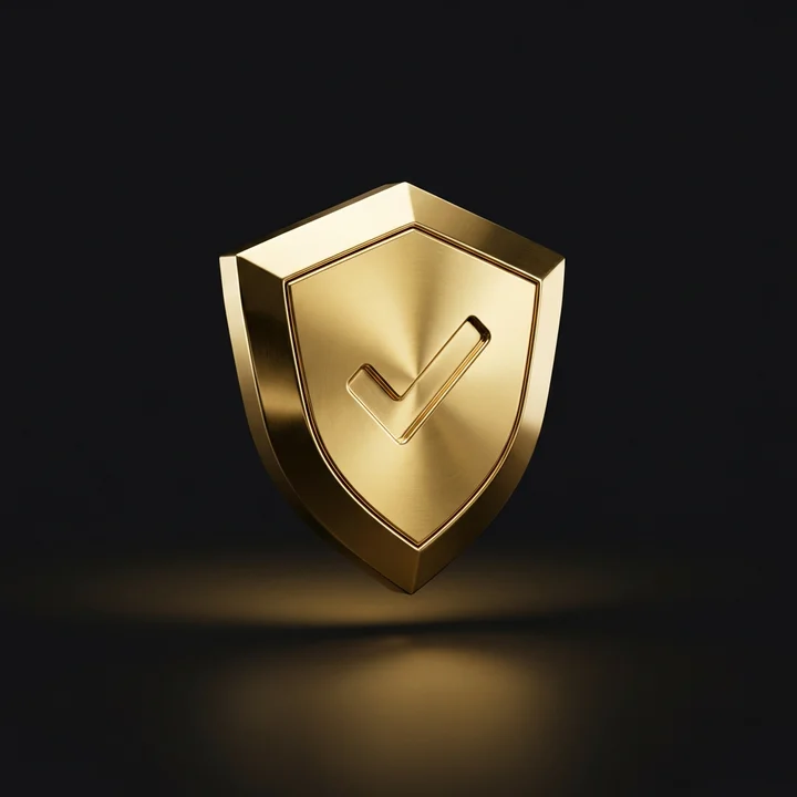 Ad Blocker Premium gold shield emblem